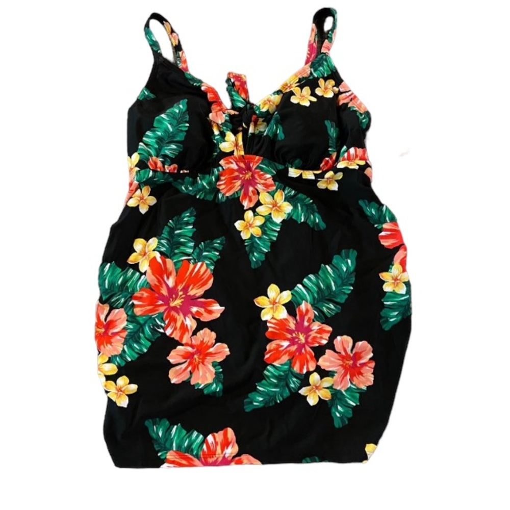 Isabel Maternity L D/DD cups Floral Tankini Swim Top